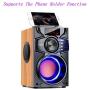 Portable Bluetooth Speaker Subwoofer Heavy Bass Wireless Outdoor Party Speaker MP3 Player Line in Speakers Support Remote Control FM Radio TF Card LCD Display for Home Party Phone Computer PC