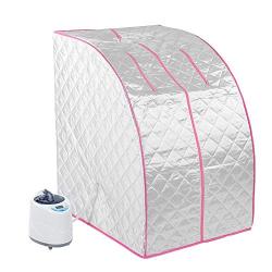 Personal Sauna, Portable Steam Sauna Tent Home Spa Full Body Relaxed and Face Spa Machine With 2L Stainless Steel Liner (EU-Plug)