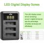 NP-BX1 Battery (3-Pack) and 3-Channel LED Charger for Sony Cyber-Shot DSC-RX100,DSC-RX100 II,DSC-RX100M II,DSC-RX100 III,DSC-RX100 IV,DSC-RX100 V,DSC-RX100 VII HX50V, HX60V, HX80V, HX90
