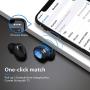 Mini Wireless Earbuds 5.0 UP to 50 Hrs Playtime, Deep Bass Stereo Sound, Advanced Noise Cancellation & Wireless 2200mAh Charging Case, Bluetooth 5.0 Headphones with Light Weight of 3G for Each Piece