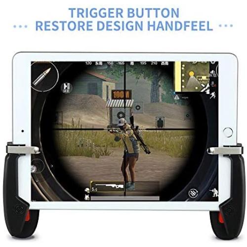 Mobile Game Controller for iPad, weini Tablet Game Trigger Fire Button Aim Key Gamepad L1R1 Controller for PUBG/Knives Out, Support 4.5-12.9 inch Tablet & Smartphone(1 Pair)