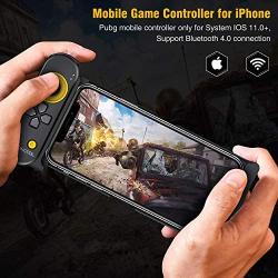 BEBONCOOL Mobile Controller for iOS iPhone, PUBG Mobile Game Controller with Triggers for 5.5-7.9 Inch iOS iPhone, Wireless Mobile Controller Remote PUBG Gamepad for Bluetooth iOS FPS Games (Renewed)