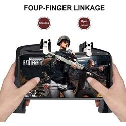 Mobile Game Controller, Gaming Controller L1R1 Trigger for PUBG/Call of Duty/Knives Out, Shooter Sensitive Joystick Gamepad for 4.7-6.5 inch iPhone & Android Phone