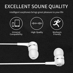 Earbuds Headphones with Microphone 5 Pack,Earbuds Wired Stereo Earphones in-Ear Headphones Bass Earbuds, Compatible with iPhone and Android Smartphones,iPod,iPad, MP3 Players,Fits All 3.5mm Interface