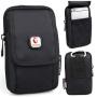 VIIGER Multipurpose Canvas Vertical Smartphone Pouch Cell Phone Holster with Belt Loop Pouch Bag Belt Pouch for Men iPhone 11 Pro Max Holster Case Phone Belt Holder for iPhone Xs Max/Xr/6s/7/8 Plus