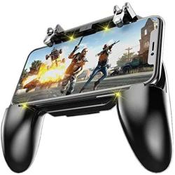 COOBILE Mobile Game Controller for PUBG Mobile Controller L1R1 Mobile Game Trigger Joystick Gamepad for 4-6.5" iOS & Android Phone(W10 Update)