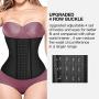 SHAPERX Womens Waist Trainer Corsets Latex Waist Cincher Body Shaper Sports Girdle Weight Loss