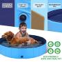 GoStock Dog Pool for Large Dogs, Folding Kiddie Pool, Pet Pools for Dogs, Collapsible Pool for Dogs