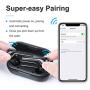 layajia Mini Wireless Earbuds Waterproof Wireless Headphones, Bluetooth 5.0 in-Ear Earphones TWS Stereo Sound, Portable Wireless Headset 28H Palytime w/Built-in Mic Single/Twin Mode Charging Case