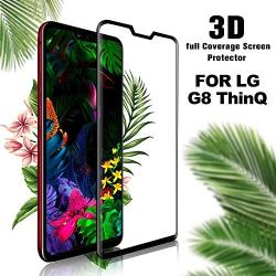 [2 Pack] Yersan LG G8 ThinQ Screen Protector Glass, Full Coverage 9H Hardness Anti-Scratch HD Clear Tempered Glass Screen Protector Film for LG G8 ThinQ