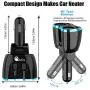USB C Car Charger, Cigarette Lighter Splitter Adapter 2 Socket Type C Multi Power Outlet 12V/24V 80W DC with LED Voltmeter Switch 5.8A Dual USB Port for Mobile Cell Phone GPS Dash Cam USB C Car Charger, Cigarette Lighter Splitter Adapter 2 Socket Type C Multi Power Outlet 12V/24V 80W DC with LED Voltmeter Switch 5.8A Dual USB Port for Mobile Cell Phone GPS Dash Cam