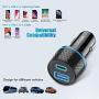 USB C PD Car Charger,QGeeM 36W 2 Port Fast Car Charger with Power Delivery & Quick Charge 3.0 Compatible with iPad Pro 2020,iPhone,MacBook and More,Car Charger Adapter