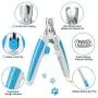 LUOAIYI Dog & Cat Nail Clippers and Trimmers, Professional Pet Grooming Tools with Safety Guard, Bonus Nail File, Razor Sharp Blades, and Safe Lock Switch for Large & Small Animals