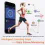 Fitness Tracker, Activity Tracker Watch with Heart Rate Monitor Sleep Monitor Blood Pressure Call Reminder,IP68 Waterproof Smart Band with Calorie Counter，Pedometer for Kids Men Women and Gift