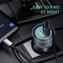 Rapid USB C Car Charger, Compatible for Samsung Galaxy S20/S20 Plus/S20 Ultra/S10+/S10e/Note 10/Note 10 Plus/9/8/S9+/S8/A50/A70, Quick Charge 3.0 Dual USB 18W Fast Car Charger with Type C Cable 3.3ft