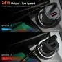 USB C Car Charger, ZeeHoo 36W 2-Port Fast PD Car Charger with 18W Power Delivery and Quick Charge 3.0 3A Compatible with iPhone - Galaxy S10 S9 S8 S7 S6 and More (3.3ft USB C Cable Included)