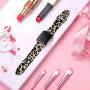 Haveda Leopard Bands Compatible for Apple Watch Series 5 40mm Series 4, Soft Cheetah Band for Apple Watch 38mm Women Printed Silicone Sport Wristbands for iWatch Series 3 2/1, S/M, Leopard