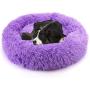 NOYAL Donut Dog Cat Bed, Soft Plush Pet Cushion, Anti-Slip Machine Washable Self-Warming Pet Bed - Improved Sleep for Cats Small Medium Dogs (Multiple Sizes)