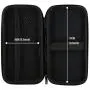 iMangoo Shockproof Carrying Case Hard Protective EVA Case Impact Resistant Travel 12000mAh Bank Pouch Bag USB Cable Organizer Earbuds Sleeve Pocket Accessory Smooth Coating Zipper Wallet Black