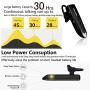 Glazata Wireless Bluetooth Headset Earpiece with Mic, 30-hrs Talking Time Stereo A2DP Hands-Free in-Ear Headphone for iPhone Samsung Cell Phone, Driver/Trucker