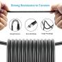 Lightning Cable 6ft iPhone Charger Cable Cord, CyvenSmart Extra Long 6 Foot 2 Pack Spring Protection Charging Cables with Metal Connector for iPhone 11/11Pro/11Max/X/XS/XR/XS Max/8/7/6/iPad Mini Air