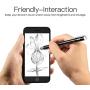 Bargains Depot 2-in-1 Stylus Touch Screen Pen for iPhone, Ipad, iPod, Tablet, Galaxy and More with 20Pcs Rubber Tips (Black)