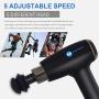 Percussion Massage Gun, Handheld Quality Electric Body Massager Sports Drill Quiet Brushless Motor, 5 Speed Levels & 6 Massage Heads, Deep Relaxation, Sore Muscle Pain Relief & Recovery