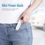 POWERADD EnergyCell 5000 High-Speed Charging Portable Charger, The Lightest 5000mAh Slim Power Bank with 2.4A Output, for iPhone 11 XS X 8 Plus Samsung S10 Google LG iPad and More（White）