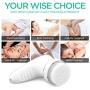 VOYOR Handheld Massager Cordless Deep Tissue Cellulite Massager for Face, Arm, Hand, Neck, Foot and Body, Silicone Face Brush, 3 Multi-functional Heads, IPX7 Waterproof & Rechargeable VRMM1-NEW
