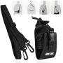 Universal Walkie Talkie Bag Pouch with Adjustable Shoulder Strap Portable Radio Holder Case Multi-Function for Kenwood/Motorola/HYT Two-Way Radio