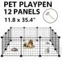 ALLISANDRO Small Pet Playpen, Small Animal Cage for Indoor Outdoor Use, Portable Metal Wire Yard Fence for Small Animal, Puppy, Kitten, Guinea Pigs, Bunny, Turtle, Hamster ALLISANDRO Small Pet Playpen, Small Animal Cage for Indoor Outdoor Use, Portable Metal Wire Yard Fence for Small Animal, Puppy, Kitten, Guinea Pigs, Bunny, Turtle, Hamster
