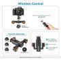 Neewer 3-Wheels Wirelesss Camera Video Auto Dolly，Motorized Electric Track Rail Slider Dolly Car with Remote Control，3 Speed Adjustable for DSLR Camera Camcorder Gopro iPhone and Samsung Phones