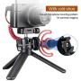 ULANZI U-Pod Aluminum Vlog Tripod w Cold Shoe Mount Handle Grip for Canon G7X Mark III M6 Mark II Sony RX100 VII A6400 A6100 A6600 Compact Cameras Mounting Microphone Vlogging