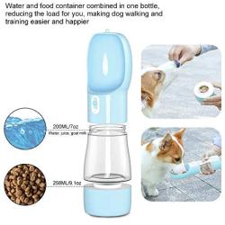 Dog Water Bottle Upgraded Pet Water Bottle Lightweight Dog Travel Water Bottle 2.76" Big Trough Leak Proof Pet Drinking Bottle Drink Cup for Walking Travel Hiking