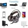 XIBERIA E1 PS4 Gaming Headset Xbox One Headphones Computer PC Mic Stereo Gamer Microphone for PC/Playstation 4/Xbox One/Laptop/Tablet/Cell Phone/Mac XIBERIA E1 PS4 Gaming Headset Xbox One Headphones Computer PC Mic Stereo Gamer Microphone for PC/Playstation 4/Xbox One/Laptop/Tablet/Cell Phone/Mac
