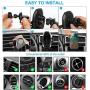 HonShoop Car Phone Mount Wireless Charger, Wireless Car Charger 10W/7.5W, Auto-Clamping Car Wireless Charger Air Vent Dashboard Car Mount, Compatible with iPhone X/XR/Xs/Xs Max/8/8 Plus ect (Silver)