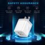 IVELLTARE USB Wall Charger, 4-Pack 2.1A/5V USB Plug Dual Port Charger Block Power Adapter Charging Cube Compatible with iPhone 8/7/6S/6S Plus, X Xs Max XR, Samsung, Android, and More(White)