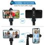 Selfie Stick Tripod, 59.5" Extendable Tripod Stand, Phone Tripod Camera Tripod with Wireless Remote Shutter for iPhone & Android, Heavy Duty Aluminum, Vlogging/Streaming/Photography/Recording