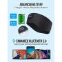 Sleep Headphones Bluetooth Sports Headband, Wireless Music Headband Headphones, IPX6 Waterproof Headphones with Mic for Sleeping Workout Running Insomnia Side Sleepers Travel AMSR Yoga Meditation
