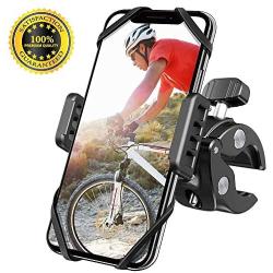 New 2020 Bicycle & Motorcycle Phone Mount，360 Rotation Universal Cell Phone Holder，The Most Secure & Reliable Bike Phone Holder for iPhone SE2/11 Pro/11/Max/XS/XR/X/8, Samsung Galaxy