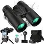 UNEGROUP Binoculars for Adults, 10x42 HD Low Light Night Vision Compact Binocular, Waterproof Lightweight Binocular Prism FMC BAK4 for Outdoor Birdwatching Sports Games with Smartphone Adapter Tripod UNEGROUP Binoculars for Adults, 10x42 HD Low Light Night Vision Compact Binocular, Waterproof Lightweight Binocular Prism FMC BAK4 for Outdoor Birdwatching Sports Games with Smartphone Adapter Tripod