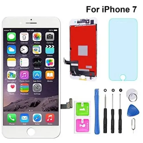 for iPhone 7 Screen Replacement White 4.7" LCD Display Touch Screen Digitizer Assembly Kit with Free Repair Tools (iPhone 7 White) for iPhone 7 Screen Replacement White 4.7" LCD Display Touch Screen Digitizer Assembly Kit with Free Repair Tools (iPhone 7 White)
