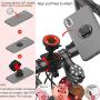 Bike Phone Mount, 360°Rotation Universal Motorcycle Handlebar Mount Adjustable Phone Mount Holder Stand Cell Phone Holder for Fits for iPhone and Any Smart Phone