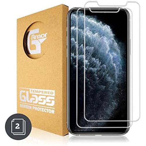 G-Armor Glass Screen Protector for iPhone 11 Pro, iPhone Xs, iPhone X (2 Pack) - Ultra Clear Tempered Glass Protective Screen Cover, Phone Case Friendly, Accessories for 5.8-inch Apple iPhones
