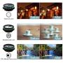 Cell Phone Camera Lens Kit,14 in 1 Universal 22x Zoom Telephoto,0.63Wide Angle+15X Macro+198°Fisheye+2X Telephoto+Kaleidoscope+CPL/Starlight/Eyemask/Tripod/Remote Shutter,For Iphone Smartphone (black)