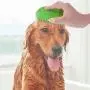 swelldom 2 Pack Dog Bath Brush & Dog Grooming Comb - Dog Deshedding Brush Gently Removes Loose Hair, Shampooing and Massaging Dogs, Cats for Short or Long Hair