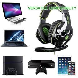 SADES SA810 New Updated Gaming Headset Xbox One Headset Over Ear Stereo Gaming Headphones with Noise Isolation Microphone for New Xbox One PC PS4 Laptop Phone