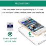 DenicMic SD CF Card Reader for iPhone iPad SD CF TF Memory Card Reader Adapter Digital Camera Reader Trail Game Camera Viewer for iPhone 11/X/8 Plus/8/7 Plus/7/6s, iPad Mini/Air, No App Required