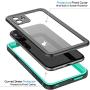 Vapesoon iPhone 11 Waterproof Case, Built-in Screen Protector 360 Full-Body Protection Clear Call Quality Heavy Duty Waterproof Shockproof Cover Case for iPhone 11 2019（6.1 Inch） (Teal/Clear)