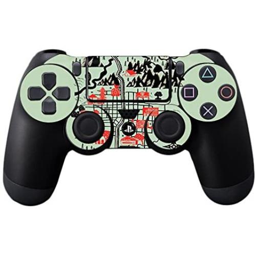 MightySkins Skin Compatible with Sony PS4 Controller - Twin Peaks Map | Protective, Durable, and Unique Vinyl Decal wrap Cover | Easy to Apply, Remove, and Change Styles | Made in The USA